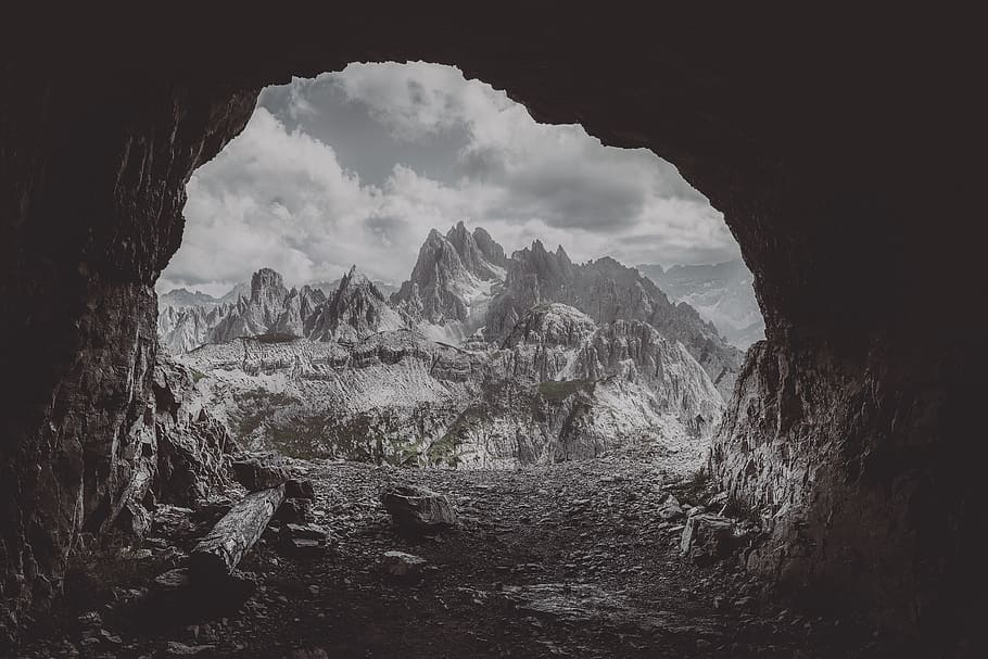 Mountains Photography, cave, desktop backgrounds, dolomites, wallpaper HD wallpaper