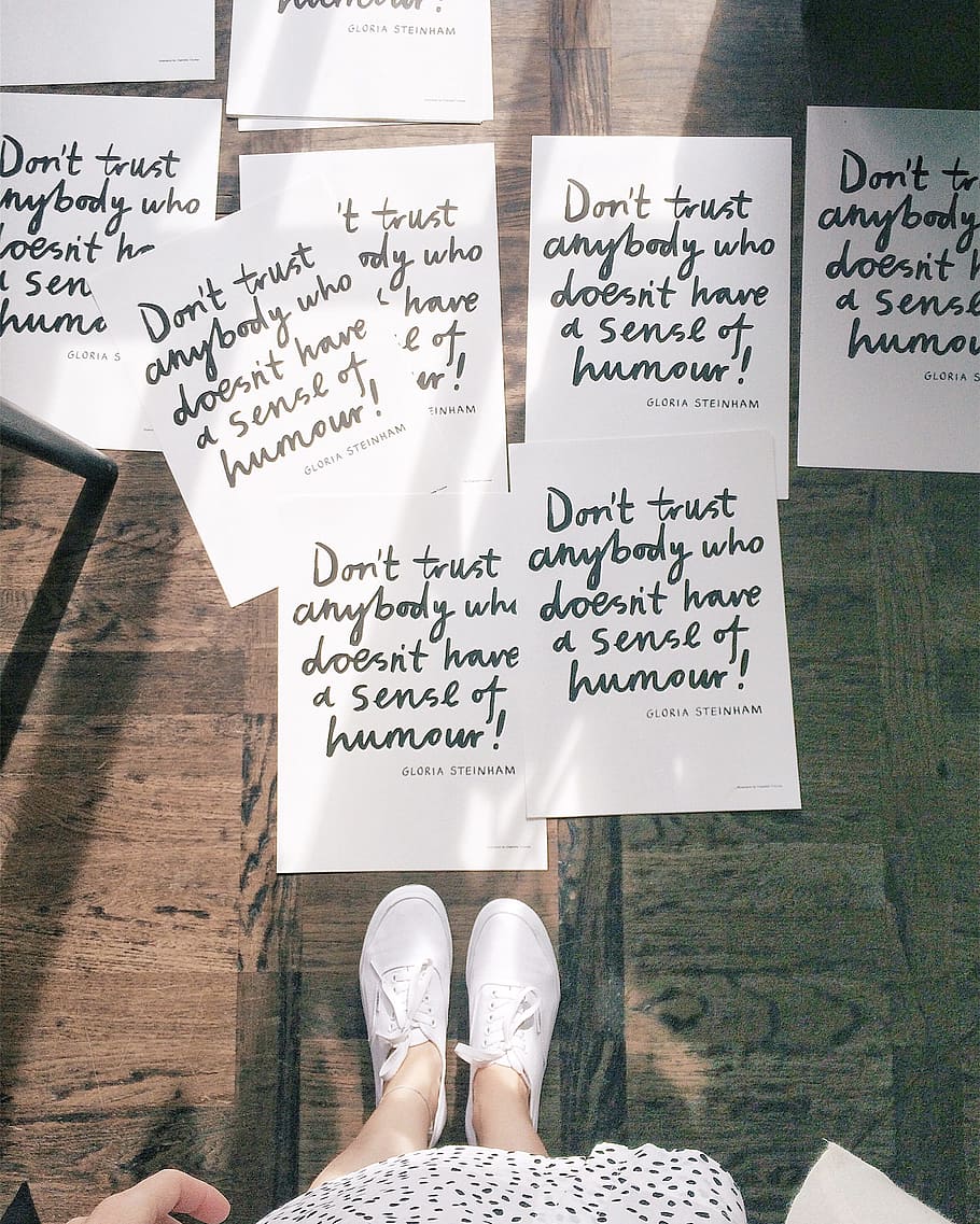 Woman Wears Pair of White Low-top Sneakers, document, education HD wallpaper