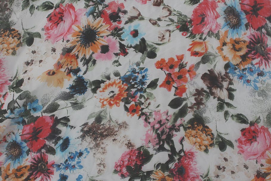 pattern, background, flowers, color, clothes, backgrounds, floral pattern HD wallpaper