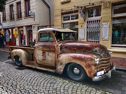 oldtimer, chevrolet, chevrolet 3100, rusty, usa, america, american HD wallpaper