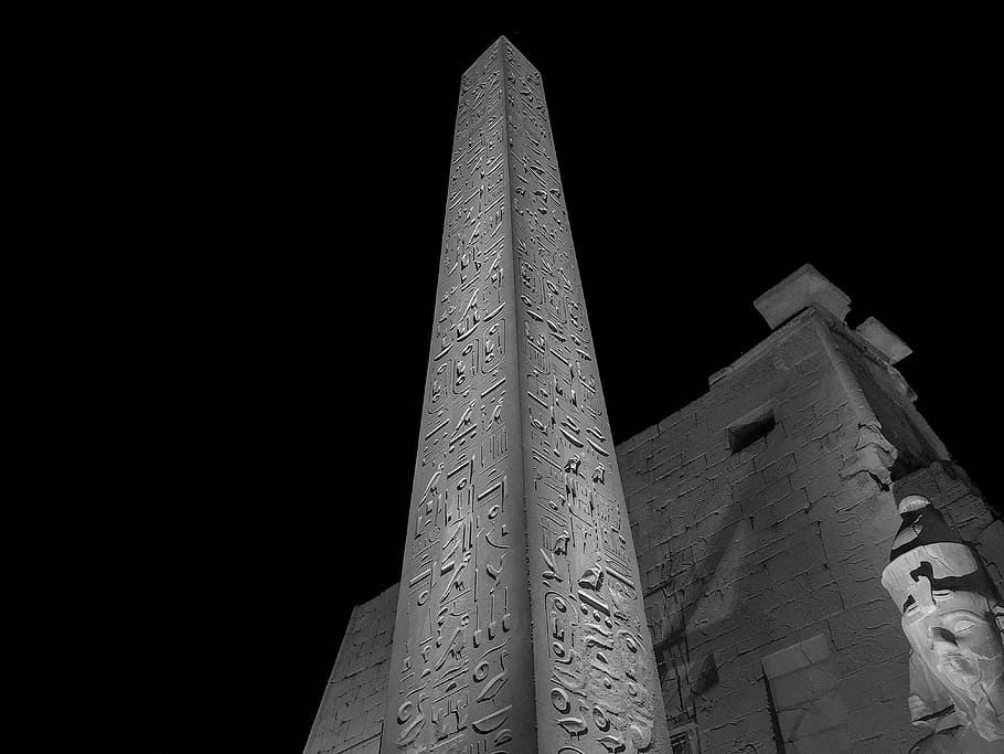 egypt, luxor temple, architecture, low angle view, built structure HD wallpaper