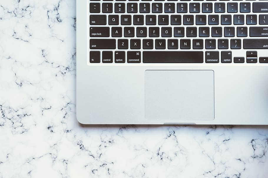 laptop, flat lay, overhead, keyboard, marble, desk, desktop HD wallpaper