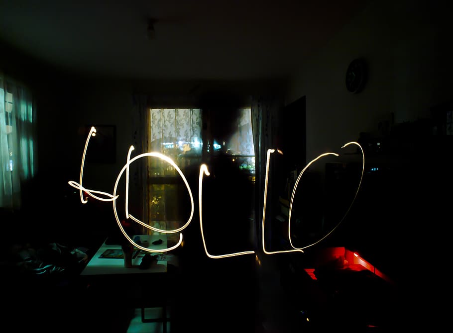 Hello light view, illuminated, night, indoors, transparent, no people HD wallpaper