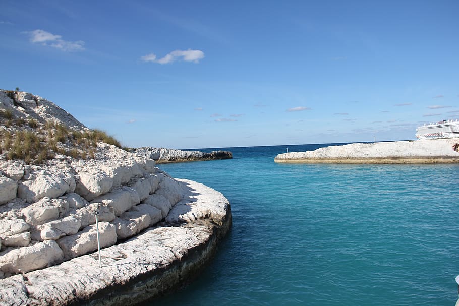 vacation, island, ocean, water, scenics - nature, sky, sea HD wallpaper