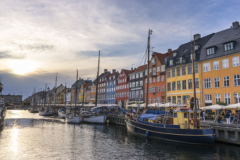 denmark, nyhavn, københavn, architecture, city, skyline, koebenhavn, HD wallpaper