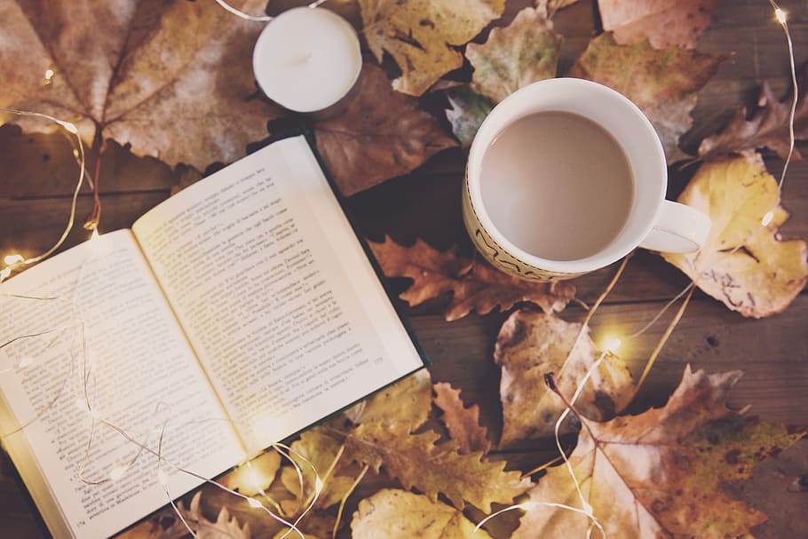 White Ceramic Mug And Book, beverage, caffeine, coffee, cup, drink HD wallpaper
