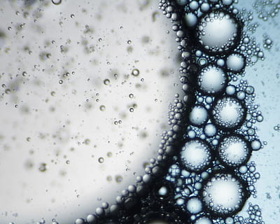 Mixture of soap and oil viewed under the microscope., water, chemistry HD wallpaper