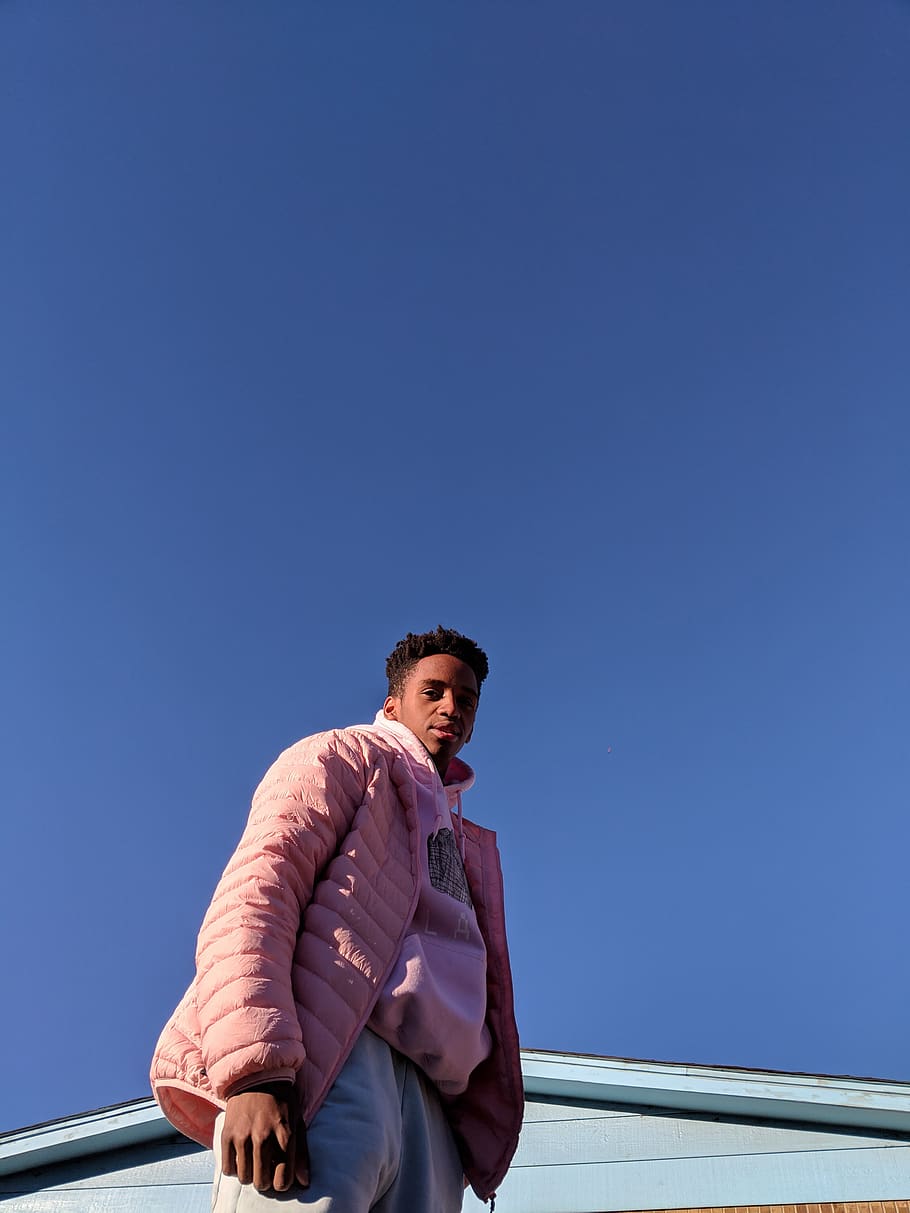 Man Wearing Pink Jacket, clothing, fashion, fashionable, fine-looking HD wallpaper