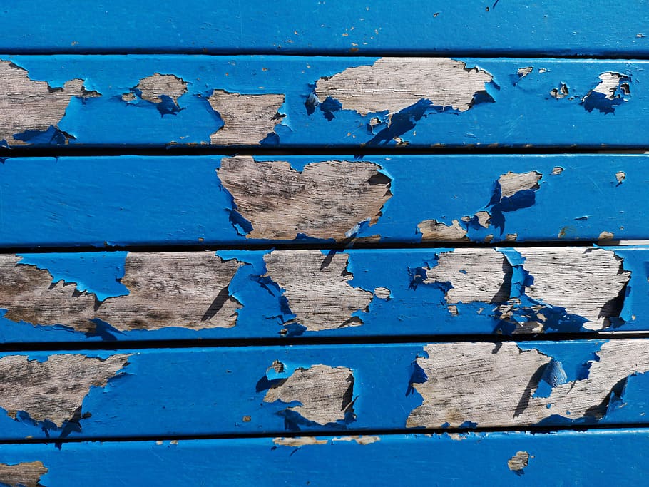 blue, painted, old, wall, color, texture, decoration, painting HD wallpaper