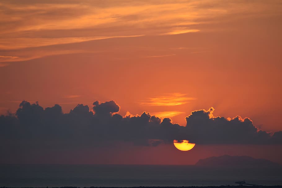 sunset photography, sky, cloud, sunrise, orange, cloudscape, landscape HD wallpaper