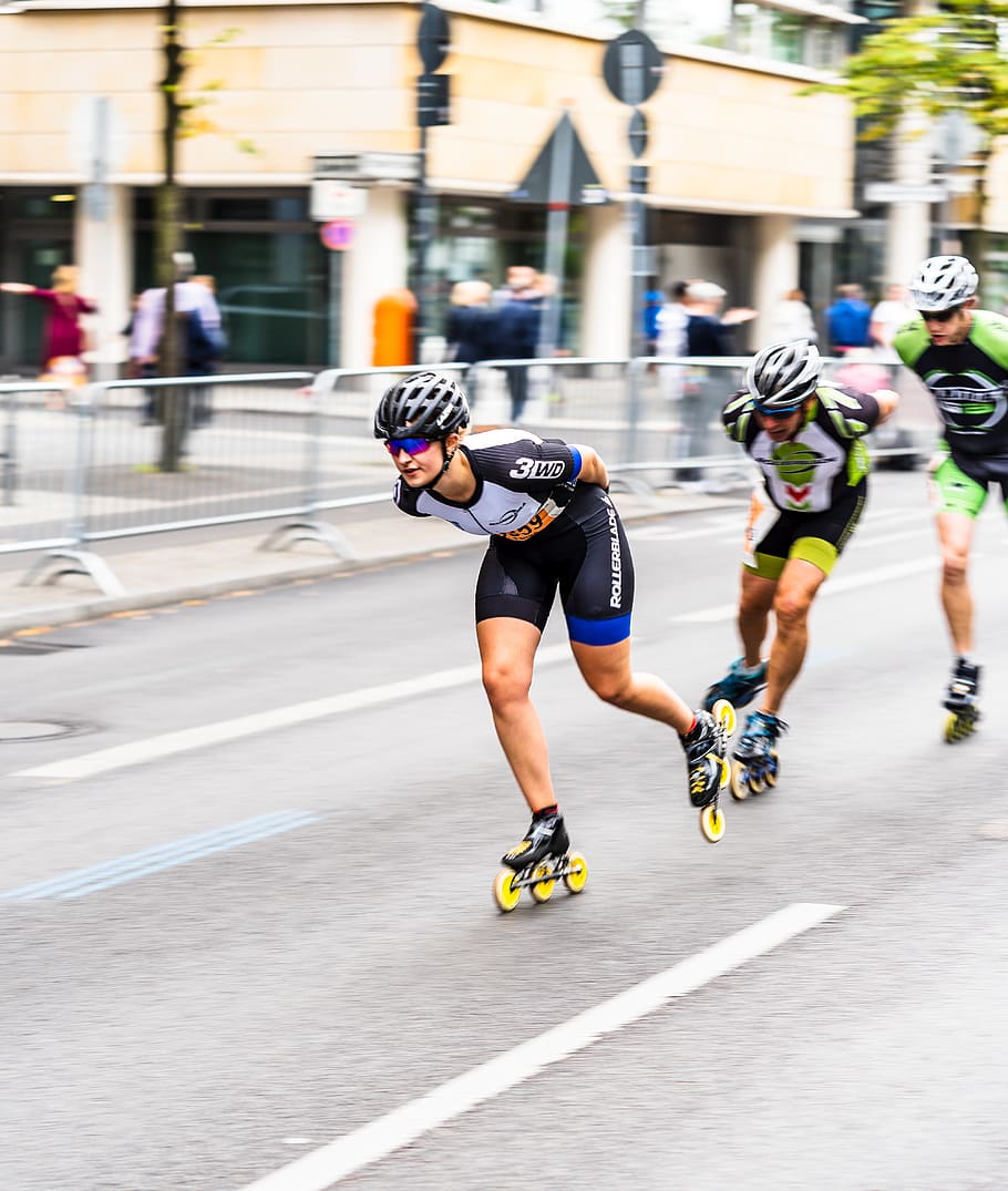 germany, berlin, potsdamer platz, sport, competition, motion, HD wallpaper