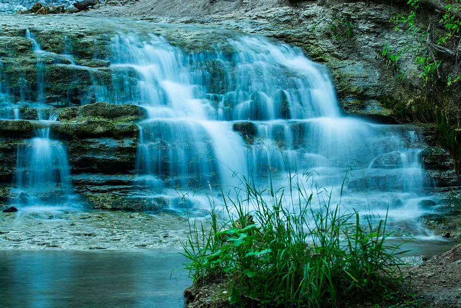 waterfall, river, motion, long exposure, scenics - nature, beauty in nature HD wallpaper