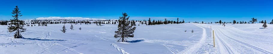 snow, winter, panorama, panoramic, landscape, sky, mountain HD wallpaper