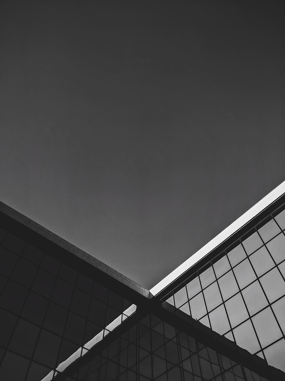 building, architecture, window, skylight, office building, triangle HD wallpaper