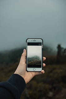 gold iPhone 6, mobile phone, cell phone, electronics, human, person HD wallpaper