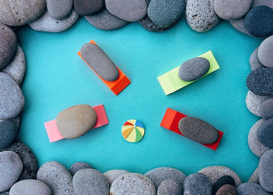 Assorted Rocks, art, cobblestone, creative, fun, harmony, leisure HD wallpaper
