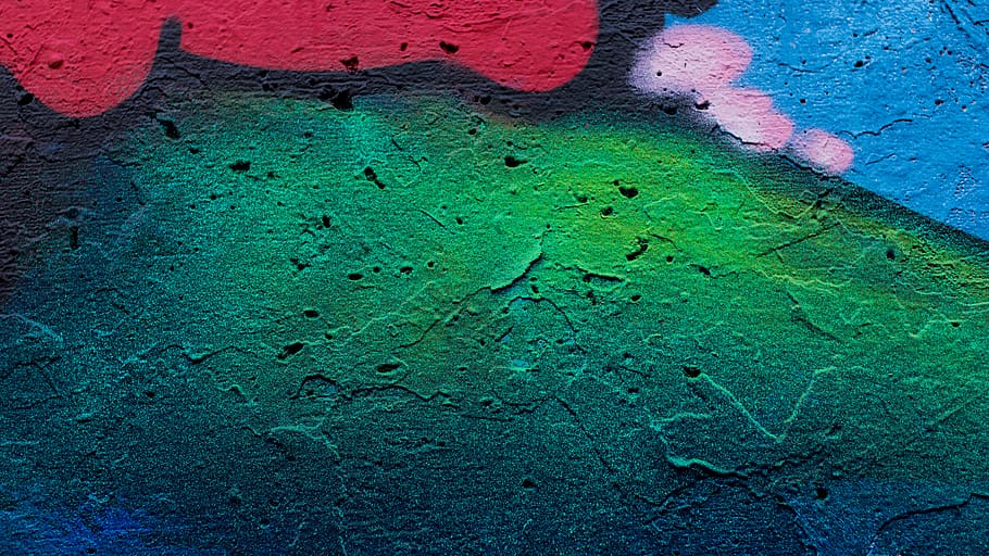 wall - building feature, green color, no people, textured, backgrounds HD wallpaper