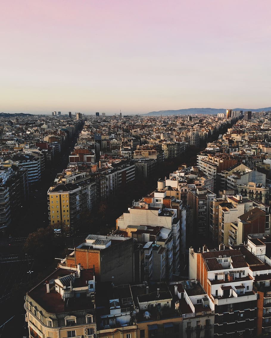 city during daytime, landscape, outdoors, nature, scenery, aerial view HD wallpaper