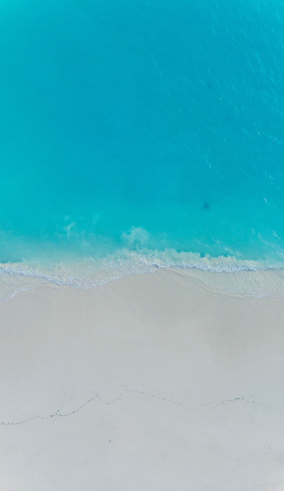 aerial photography of shore, sea, beach, nature, maldives, funadhoo, HD wallpaper