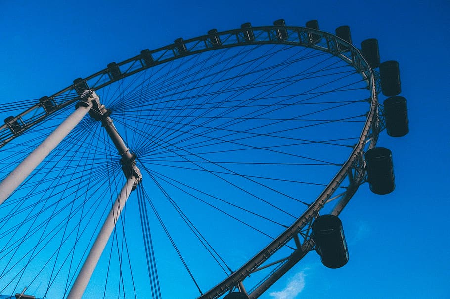 singapore, amusement park, ferris wheel, amusement park ride HD wallpaper
