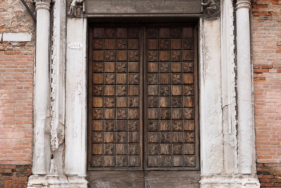 door, frame, square, rectangle, wallpaper, brick, pilar, marble HD wallpaper