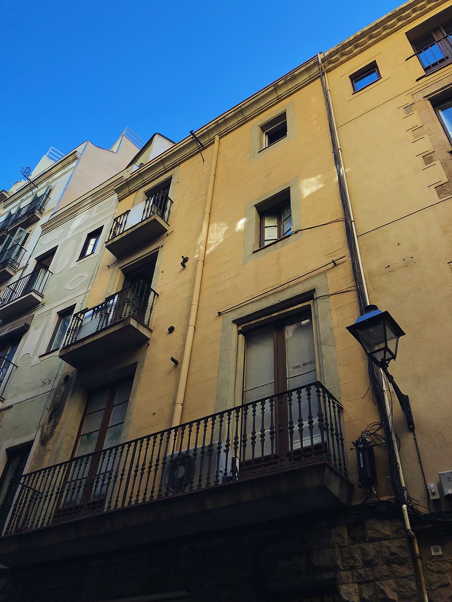 spain, barcelona, carrer de santa anna, architecture, built structure, HD wallpaper