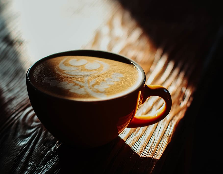Latte Art Cappuccino Cup, beverage, caffeine, coffee, cup of coffee HD wallpaper