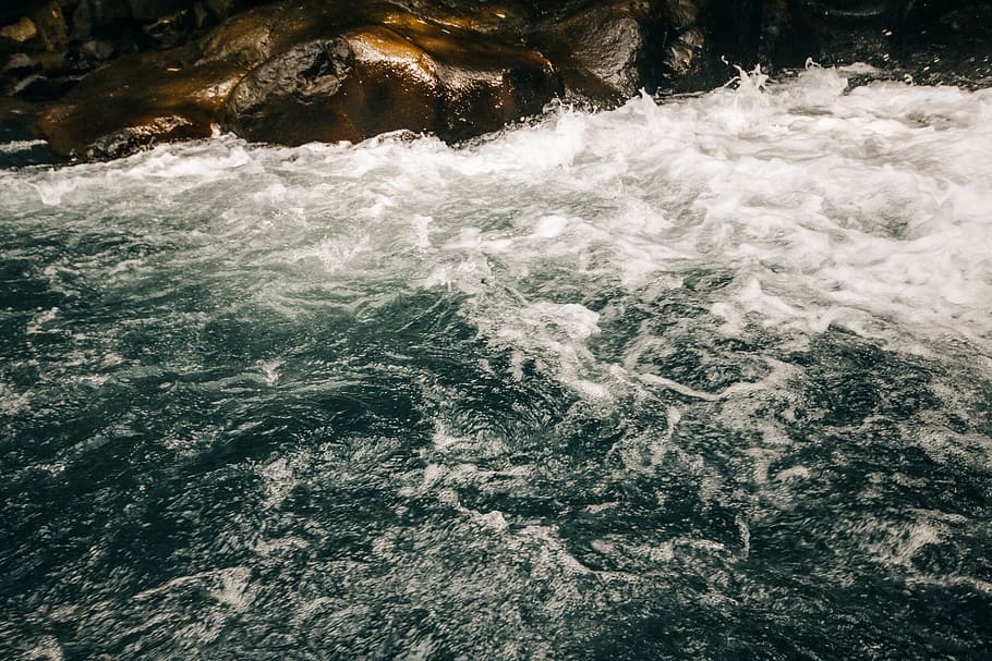 water, river, river flow, blue, cold, cool, nature, natural HD wallpaper