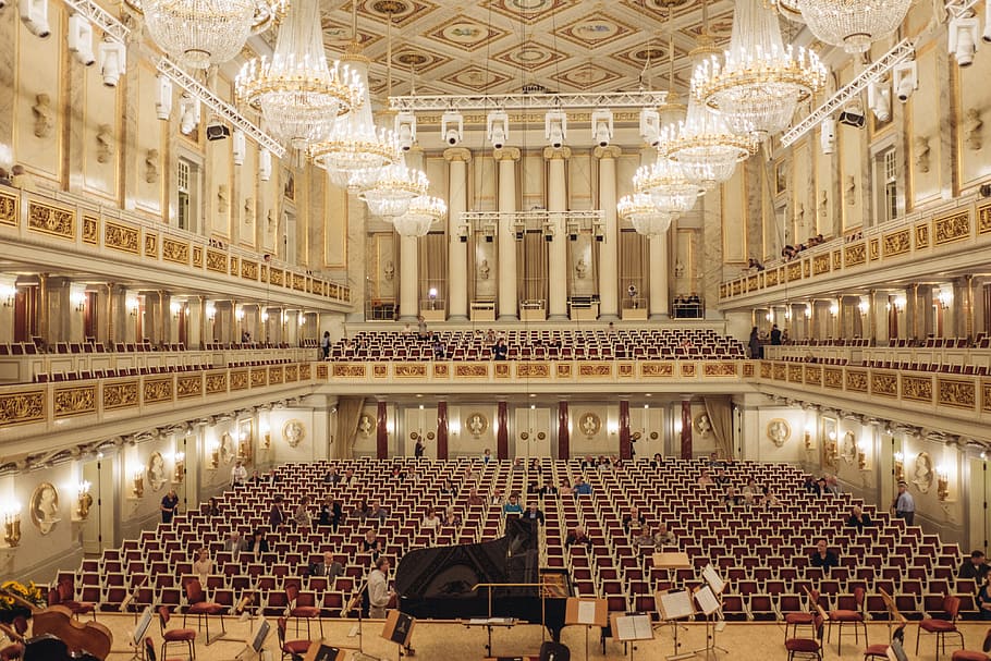 Before concert in Konzerthaus Berlin, architecture, arts, auditorium
