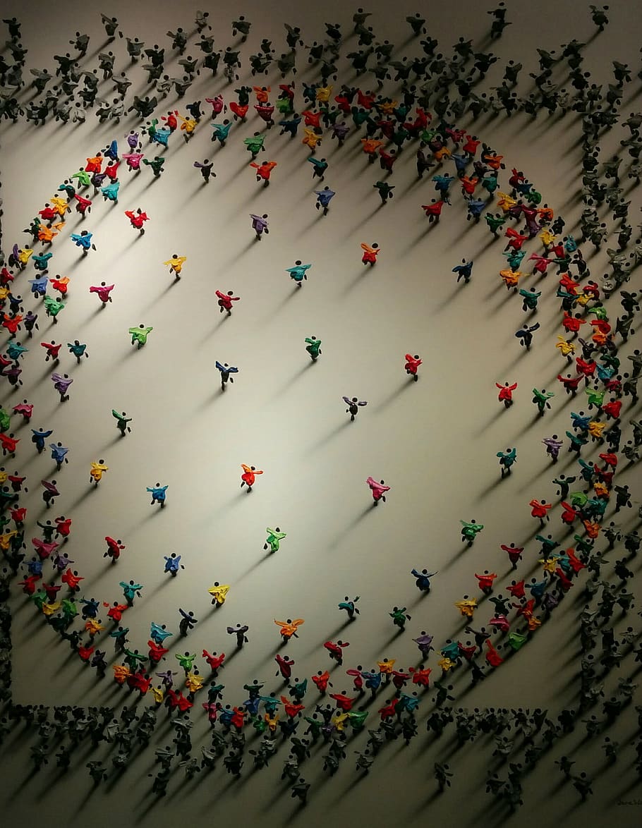 canada, high angle view, indoors, crowd, large group of people HD wallpaper