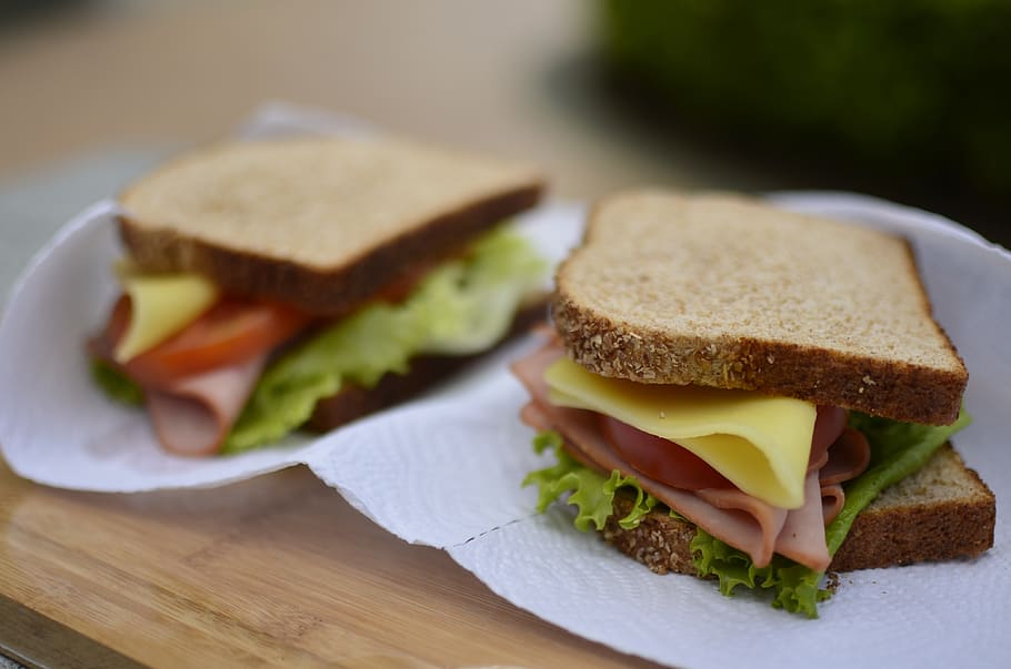 restaurant, kitchen, meat, bread, cheese, dinner, lettuce, vegetables HD wallpaper