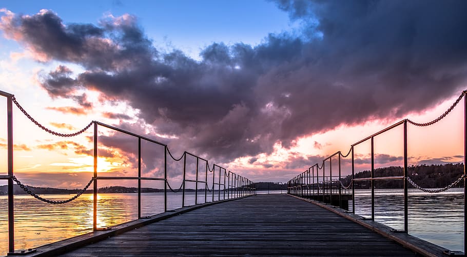 water, waterfront, building, dock, port, pier, boardwalk, bridge HD wallpaper