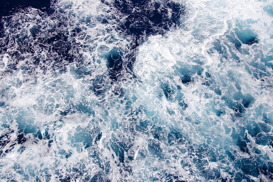 Body of Water Wave, close-up, flow, foam, h2o, liquid, motion HD wallpaper