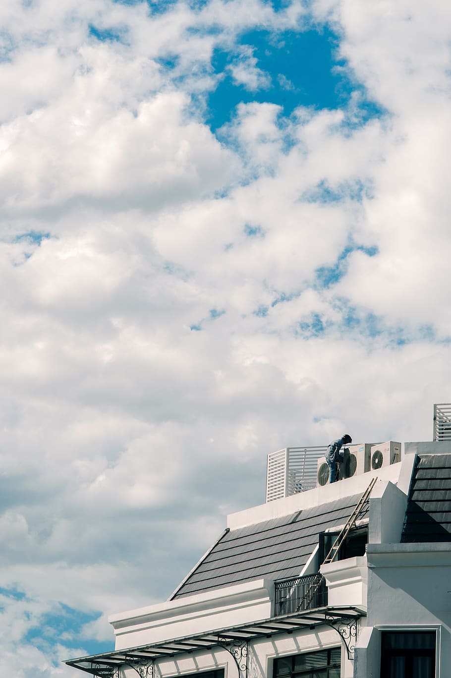 human, working, sky, cloud, blue, sun, hanoi, vietnam, cloud - sky HD wallpaper