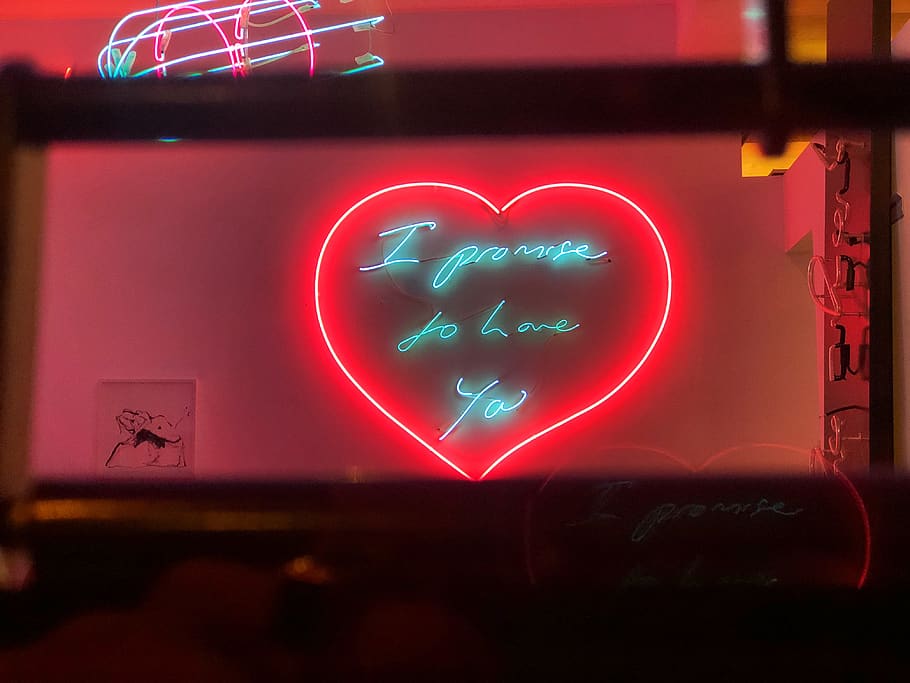 heart LED light, neon, united kingdom, greater london, 465-467 hackney rd, HD wallpaper