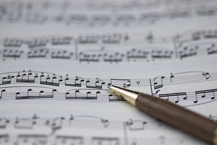 sheet music, clef, construction, sound, musician, write, melody HD wallpaper