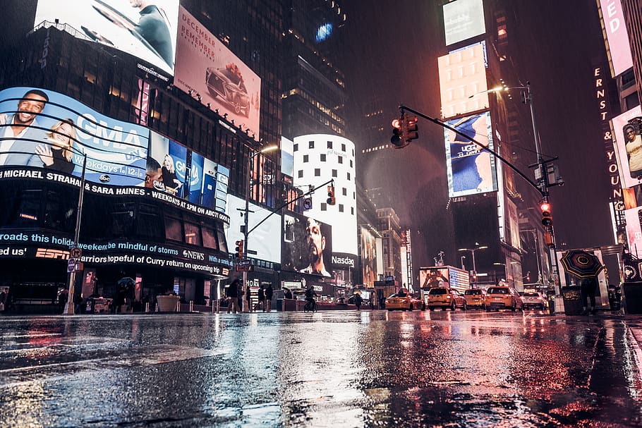 usa, times square, new york city, city street, pedestrian, city life, HD wallpaper