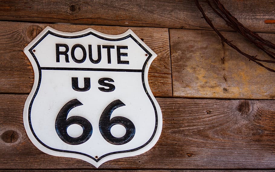 route 66, sign, classic, highway, vintage, nostalgia, travel, HD wallpaper