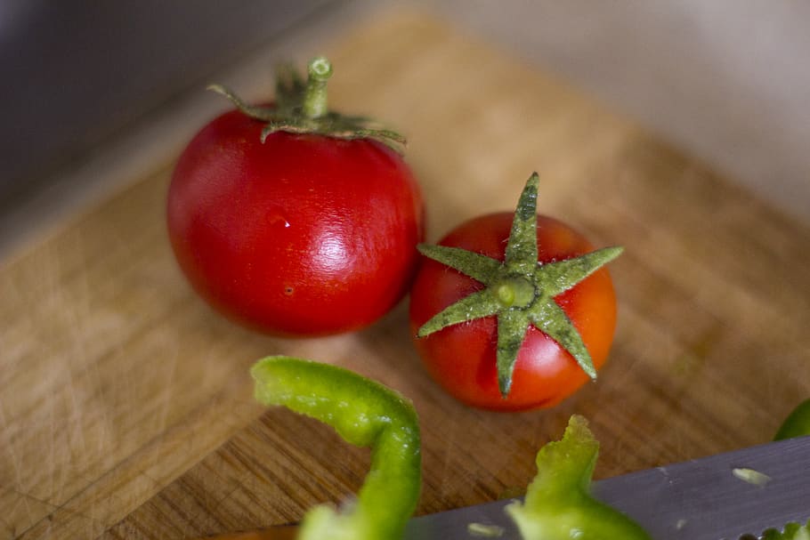 red, kitchen, cook, tomatoes, fruit, food and drink, healthy eating HD wallpaper