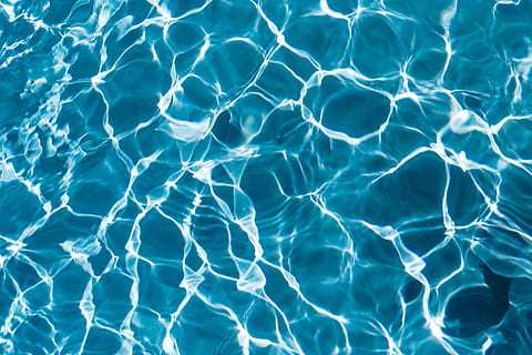 Wavy water surface in a swimming pool, wave, abstract, background HD wallpaper