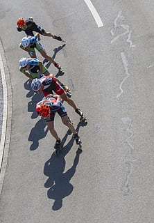 inline skating, sport, competition, inline race, recreational sports HD wallpaper