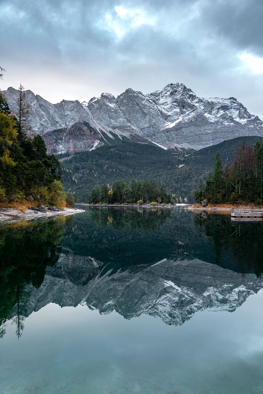 snow cape mountain, reflection, water, lake, beauty in nature, HD wallpaper