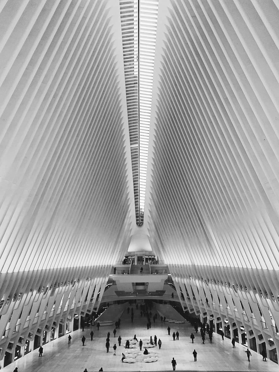 gray concrete dome building interior, human, person, architecture HD wallpaper