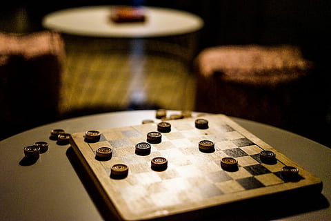 checkered board game, electronics, play, table game, checkers HD wallpaper