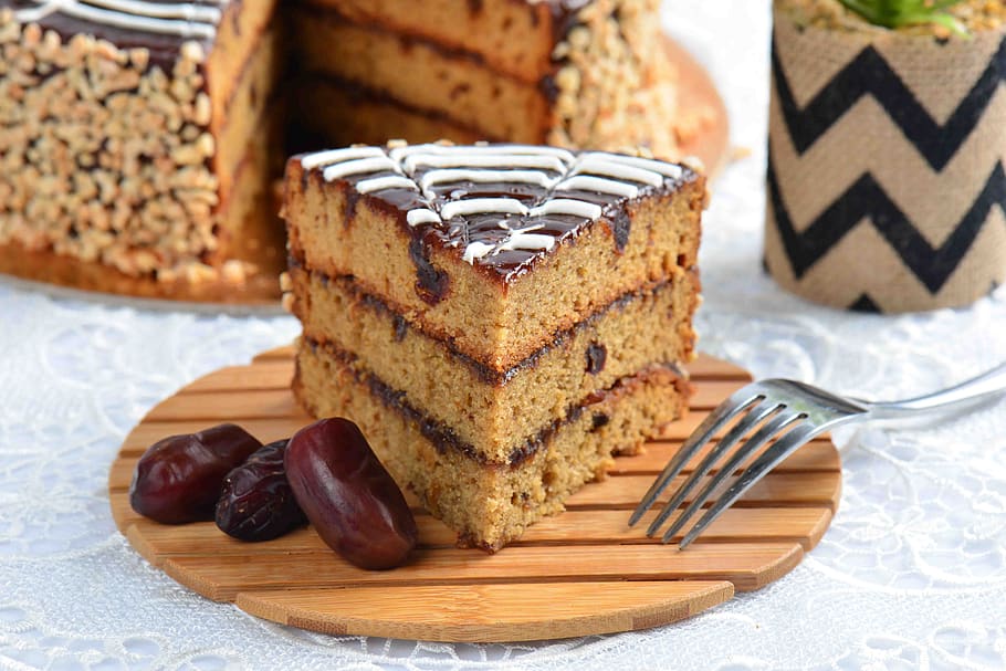 date cake, sweet, food and drink, sweet food, freshness, indulgence HD wallpaper