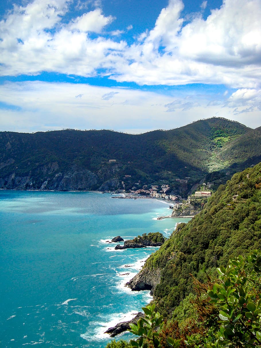Photo of Mountains Beside Body Of Water, cinque terre, cliffs HD wallpaper