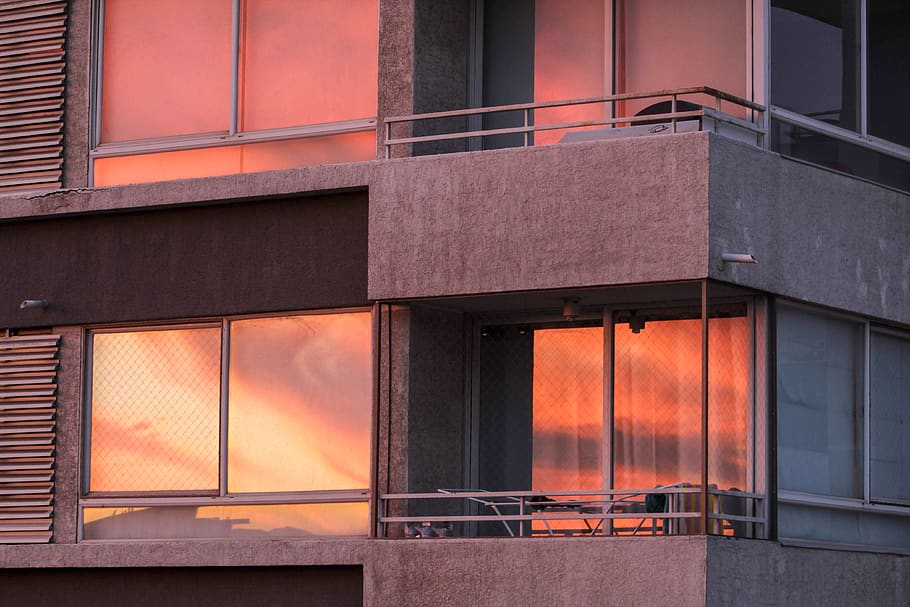 gray high-rise building, santiago, chile, town, apartment building HD wallpaper