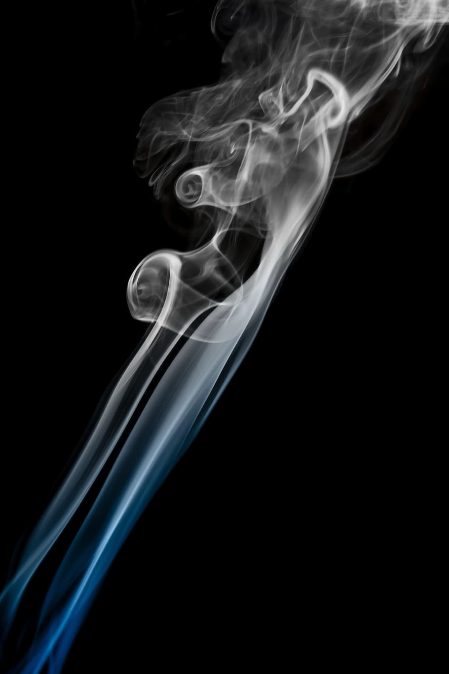 con2011, abstract, smoke - physical structure, black background HD wallpaper