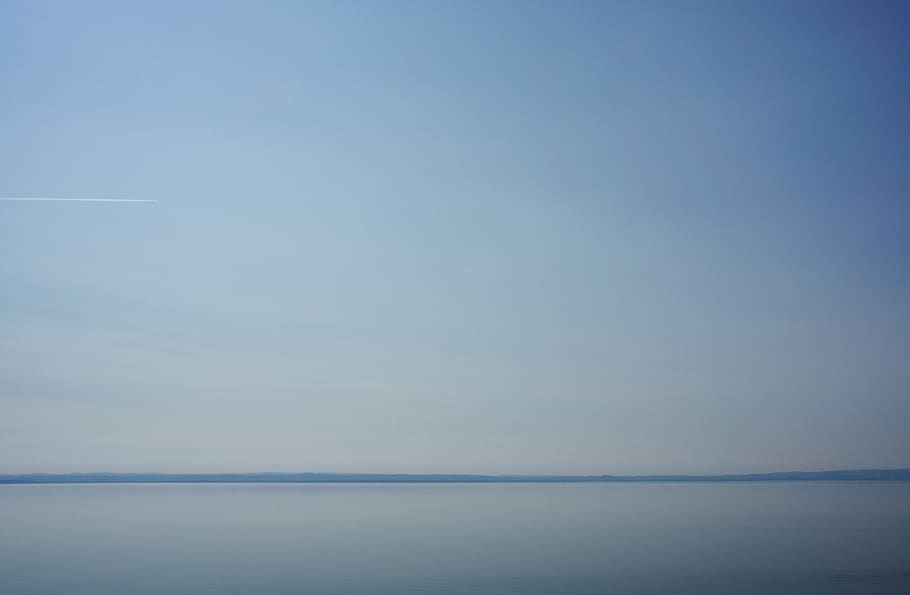 canada, la malbaie, river, sky, blue, nature, water, tranquility HD wallpaper