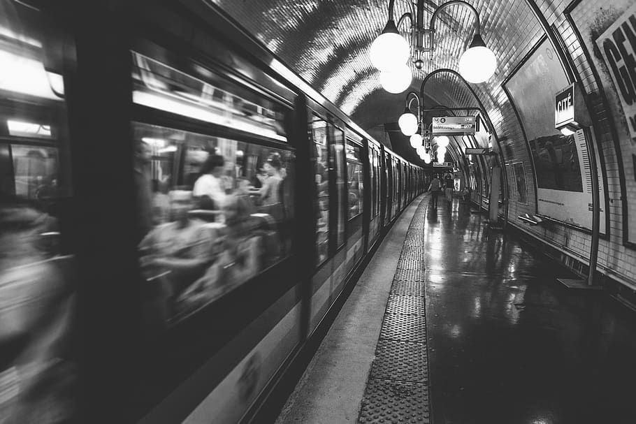 people inside train, public transportation, mode of transportation HD wallpaper